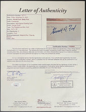 Load image into Gallery viewer, US President Gerald Ford + Betty Ford Signed 1974 Big Christmas Card JSA LOA VTG