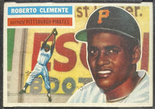 Load image into Gallery viewer, 1956 Topps Roberto Clemente #33 Pittsburgh Pirates White Back MLB Card KSA 6.5