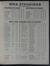 Load image into Gallery viewer, 1973 1st Year WHA Program New York Raiders vs Ottawa Nationals Gavin Kirk Cover