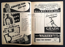 Load image into Gallery viewer, 1938 Montreal Canadiens NHL Hockey Program Boston Bruins The Forum VTG Rare