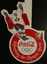 Load image into Gallery viewer, 1998 Winter Olympics Wayne Gretzky Coca Cola Promotional wall Hanging Nagano