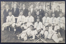 Load image into Gallery viewer, Vintage Circa 1913 Quebec Baseball Team B&W Photo Used Posted Postcard