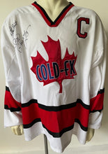 Load image into Gallery viewer, Don Cherry Autographed Cold FX Promo Commercial Sports Hockey Jersey