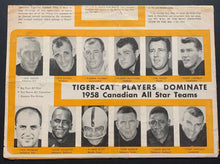 Load image into Gallery viewer, 1959 Hamilton Tiger Cats News 4 Page Fold-Out CFL Football Angelo Mosca Vintage