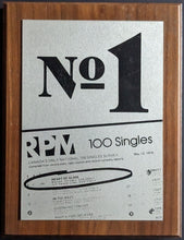 Load image into Gallery viewer, 1979 Blondie Presentation Piece Plaque Heart of Glass #1 Hit RPM Magazine