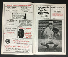 Load image into Gallery viewer, 1941 MLB Baseball Shibe Park Program Philadelphia Athletics vs Detroit Tigers