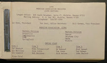 Load image into Gallery viewer, 1978 Vintage AAA Minor League Baseball American Association Register Retro
