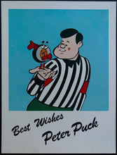 Load image into Gallery viewer, Set Of 5 Different Peter Puck 1980 Postcards Vintage Hockey Post Card