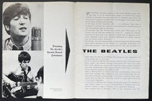 Load image into Gallery viewer, 1964 Beatles Live Music Concert UK Tour Program + Vintage Ticket @ Bournemouth