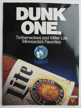Load image into Gallery viewer, 1989-1990 NBA Minnesota Timberwolves Inaugural Season Yearbook + News Clippings