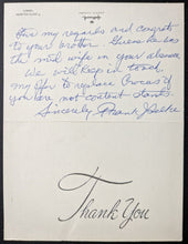 Load image into Gallery viewer, 1974 Frank J. Selke Signed Hand Written Letter Autographed NHL HOF JSA LOA