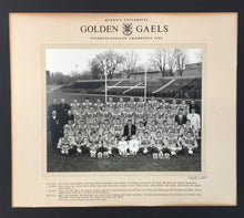 Load image into Gallery viewer, 1961 Queens Golden Gaels Football Team Photo Yates Cup Winners Ontario Champions