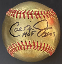 Load image into Gallery viewer, Cal Ripken Signed Rawlings MLB Gold Baseball Inscribed HOF MLB+ Fanatics HOLO