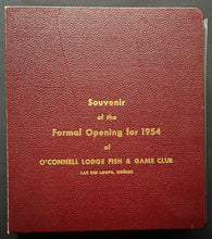 Load image into Gallery viewer, 1954 Opening O'Connell Lodge Fish & Game Club Photo Album Maurice Richard NHL