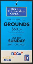 Load image into Gallery viewer, 2000 PGA Golf Bell Canadian Open Tour Final Day Pass Tiger Woods Triple Crown