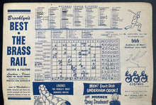 Load image into Gallery viewer, 1951 Brooklyn Dodgers New York Yankees MLB Baseball Program Signed Dick Williams