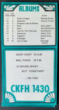 Load image into Gallery viewer, 1971 CKFH Radio Survey Record Chart Toronto Music Rolling Stones Helen Reddy