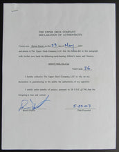 Load image into Gallery viewer, 2007 Bernie Parent Signed Upper Deck Contract For Autographed Cards LOA-Beckett