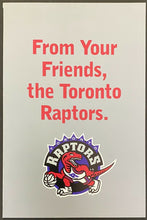 Load image into Gallery viewer, 1996 Toronto Raptors Basketball NBA Christmas Xmas Holiday Card Santa Suit Vtg