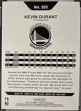 Load image into Gallery viewer, 2018 Panini Hoops #293 Kevin Durant PSA Gem-MT 10 Blue Golden State Warriors NBA