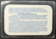 Load image into Gallery viewer, 1977 Toronto Blue Jays Inaugural Season Employee Credentials Exhibition Stadium