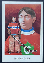 Load image into Gallery viewer, 1983 Georges Vezina Original Carleton McDiarmid Portrait HOF Postcard Artwork