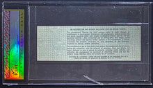 Load image into Gallery viewer, 1969 Woodstock Music And Art Fair Full 3 Day Concert Ticket iCert 9.5 Graded