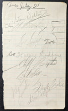 Load image into Gallery viewer, 1954 NHL Player Autographed x9 Sheet Signed Page Celebrity Baseball Game LOA JSA