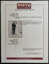 Load image into Gallery viewer, 1967 Wire Photograph Muhammad Khalilah Ali Belinda Boyd Wedding LOA Vintage
