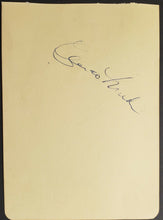 Load image into Gallery viewer, 1960s NHL Autos Signed Page Canadiens Jean-Guy Talbot + Blackhawks Chico Maki