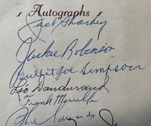 Load image into Gallery viewer, 1956 Signed x15 Sports Dinner Program Jackie Robinson Autographed MLB JSA LOA