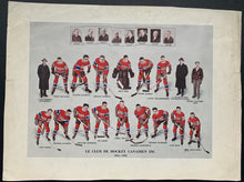 Load image into Gallery viewer, 1934-1935 Montreal Canadiens Blank Back Team Issued Photo NHL Hockey Canada VTG