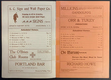 Load image into Gallery viewer, Very Rare 1900 Dawson Hockey League Vintage Two Game Program Full Lineups Vtg