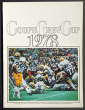 Load image into Gallery viewer, 1978 CFL 75th Grey Cup Game Program + Ticket Edmonton Eskimos Alouettes Football
