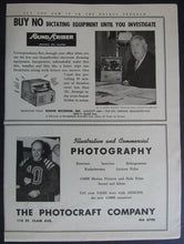 Load image into Gallery viewer, 1947 NHL Les Cunningham Autographed Cleveland Barons Hockey Program Page