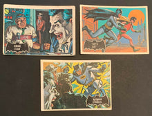 Load image into Gallery viewer, 1966 Topps Batman Black Bat Lot x3 Non Sports Trading Card #12 #10 #28