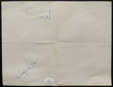 Load image into Gallery viewer, Chris Evert + Virginia Wade HOF Tennis Players Dual Signed Autographed Sheet JSA