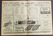 Load image into Gallery viewer, 1944 Boston Garden NHL Program Detroit Red Wings vs Boston Bruins Hockey
