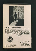 Load image into Gallery viewer, 1959 Chum Chart Walking Man Hit Parade 1050 Bob Laine Toronto