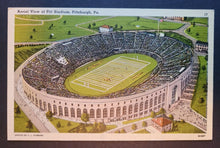 Load image into Gallery viewer, 1940's Pitt Stadium Pittsburg PA Football Unposted Postcard Vintage