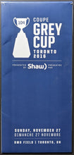Load image into Gallery viewer, 2016 Grey Cup CFL Football Ticket + Envelope BMO Field Redblacks v Stampeders