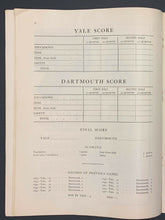 Load image into Gallery viewer, October 29th 1927 Yale Bowl Football Program Yale vs Dartmouth Great Cover VTG