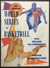 Load image into Gallery viewer, 1953 World Series Of Basketball Program College All Americans vs Harlem