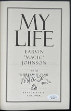Load image into Gallery viewer, 1992 Magic Johnson Signed My Life Hard Cover Autobiography Book NBA HOF JSA Auto