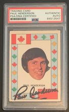 Load image into Gallery viewer, 1972-73 O-Pee-Chee Hockey Team Canada Paul Henderson Signed Card Auto PSA/DNA