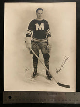 Load image into Gallery viewer, 1932 NHL Hockey Vtg Rice Photo Montreal Maroons Dave Trottier Heavy Card Stock