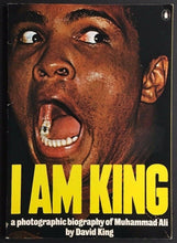 Load image into Gallery viewer, 1975 "I AM KING" Boxer Muhammad Ali Colour Photo Biography by David King Boxing