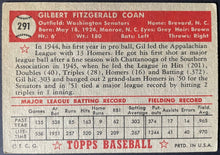 Load image into Gallery viewer, 1952 Topps Baseball #291 Gil Coan MLB Card Washington Senators 5th Series