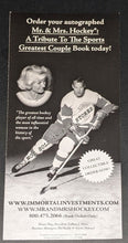 Load image into Gallery viewer, Gordie Howe + Wife Colleen Dual Signed Autographed Mr + Mrs Hockey Book Promo