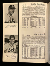 Load image into Gallery viewer, 1962 MLB Baseball Milwaukee Braves Yearbook Hank Aaron Joe Torre Phil Niekro